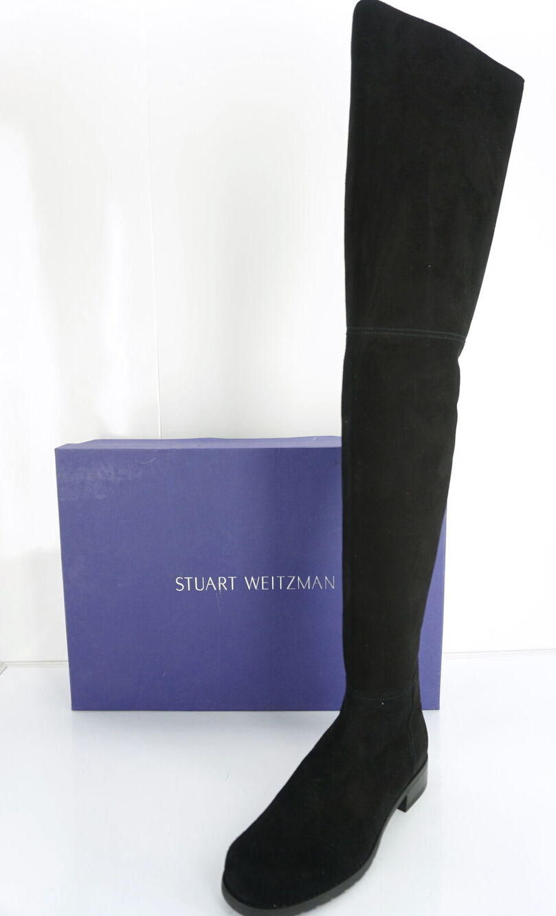 Stuart Weitzman Hilo Black Suede Over the Knee Boots Size 5 NIB $798 OTK Thigh